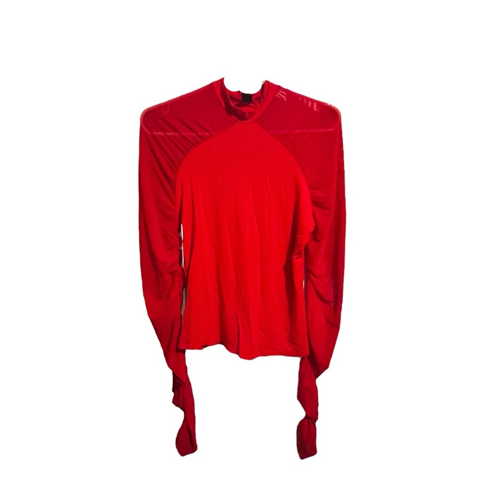 SHEIN Mesh Long Sleeve Top